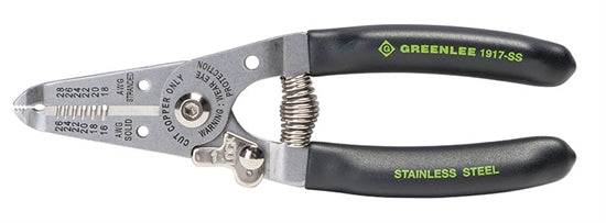 Greenlee 1917-SS Wire Stripper, 16-26 Sol, 18-28 Str Greenlee 1917-SS