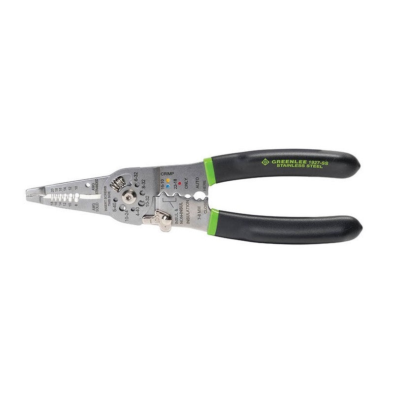 Greenlee 1927-SS Wire Stripper/Cutter/Crimper, 8 to 18 AWG Greenlee 1927-SS