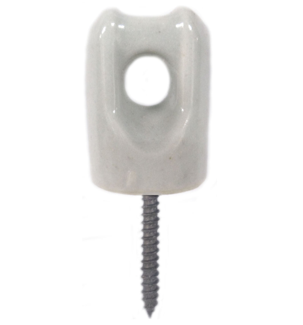 PPC Insulators 1941 Wireholder, Insulated, Screw Type, Length: 2-1/4