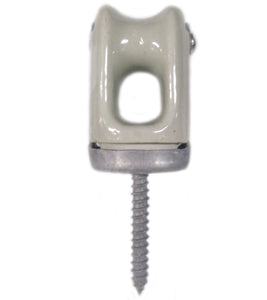 PPC Insulators 1986 Wireholder, Insulated, Reinforced, Screw Type, Porcelain PPC Insulators 1986