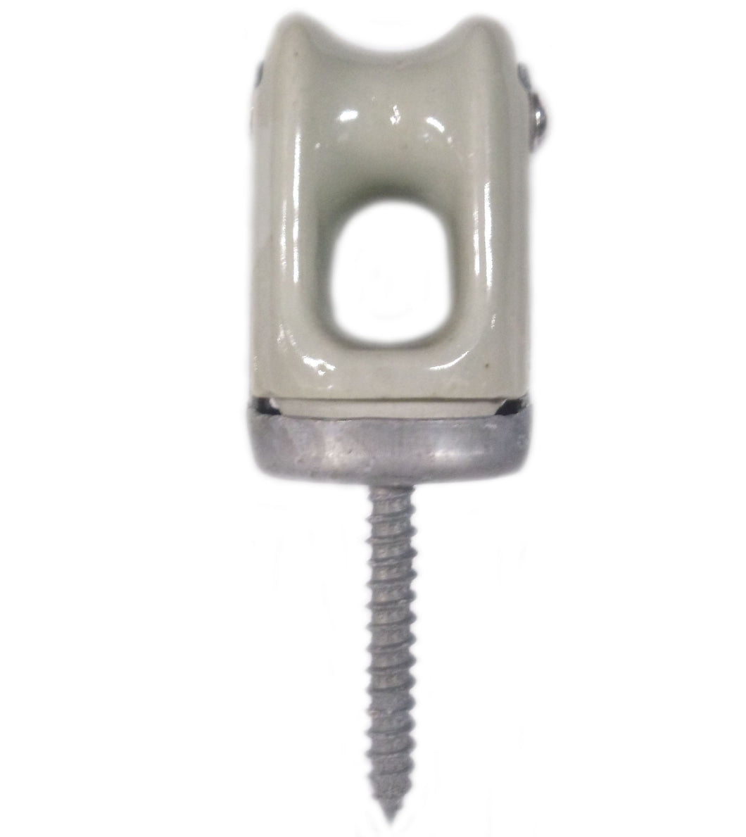 PPC Insulators 1986 Wireholder, Insulated, Reinforced, Screw Type, Porcelain PPC Insulators 1986