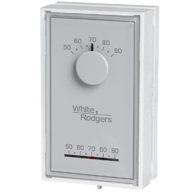 White-Rodgers 1E30N-910 Mechanical Thermostat White White-Rodgers 1E30N-910