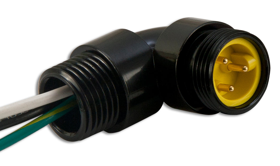 Woodhead 1R3007A20A120 Cordset, 3P, 90D Male Receptacle, 12