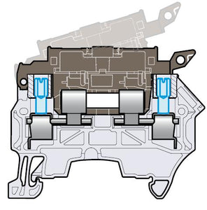 Entrelec 1SNK 508 411 R0000 Screw Clamp Terminal Block, ZS4-SF1-T2  Entrelec 1SNK 508 411 R0000