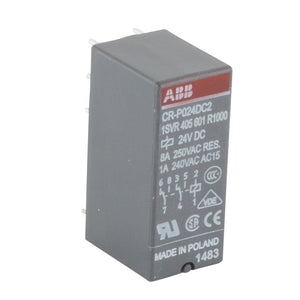 ABB 1SVR 405 601 R1000 Interface Relay, Plug-In, 8A, SPDT, 250VAC Rated, 24VDC Coil ABB 1SVR 405 601 R1000