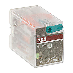 ABB 1SVR 405 611 R4100 Interface Relay, Plug-In, 12A, SPDT, 250VAC Rated, 12VDC Coil ABB 1SVR 405 611 R4100