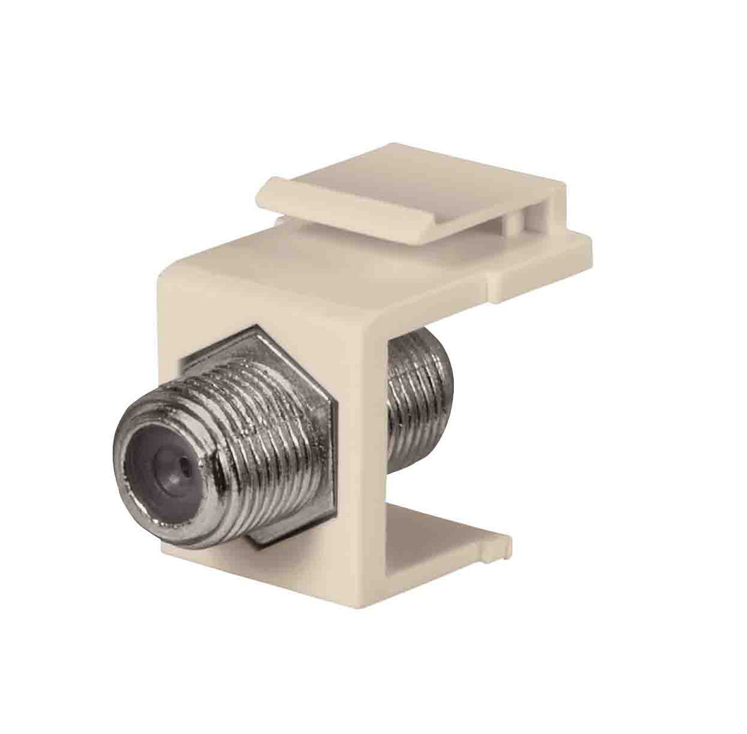 DataComm Electronics 20-3102-LA F-Connector, Snap-In, Light Almond DataComm Electronics 20-3102-LA
