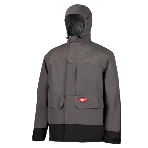 Milwaukee 203RN-213X M12 HEATED AXIS™ LAYERING SYSTEM WITH HYDROBREAK™ RAINSHELL KIT 3X (GRAY) Milwaukee 203RN-213X