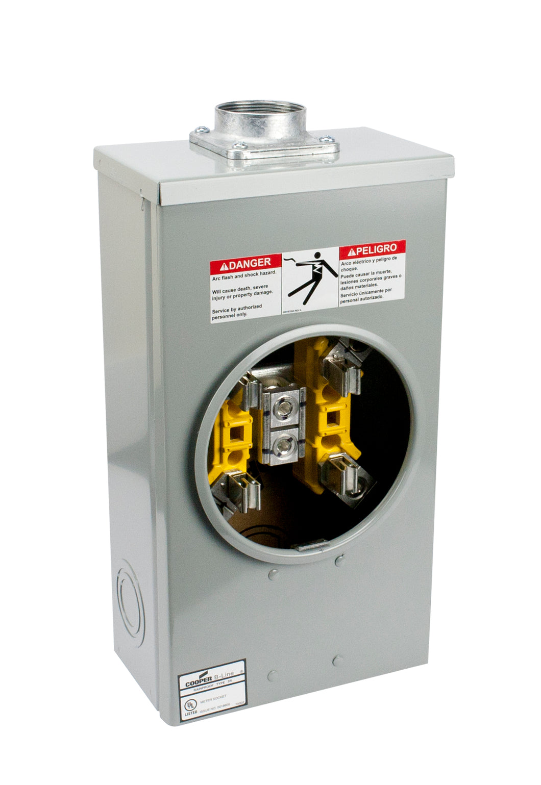 Eaton B-Line 204 MS68 MTR ENCLOSURE, 200A 4 PT W/2 HUB MNTD Eaton B-Line 204 MS68