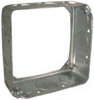 Hubbell-Raco 204 4" Square Extension Ring, 1-1/2" Deep, Drawn, Metallic Hubbell-Raco 204