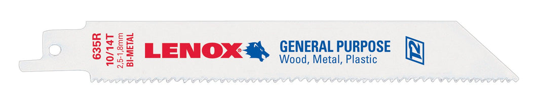Lenox 20564614R Reciprocating Saw Blade, 6