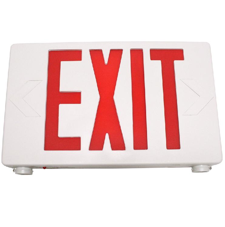 TCP 20684 LED Exit Sign Red Letters 2 Head TCP 20684