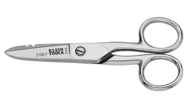 Klein 2100-7 Electrician's Scissors w/ Stripping Notches Klein 2100-7