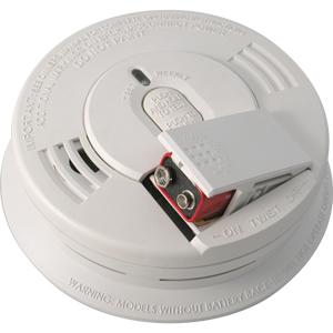 Kidde Fire 21006376 Ionization Smoke Detector, 120V AC, Wire-In, White Kidde Fire 21006376