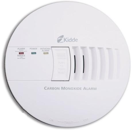 Kidde Fire 21006406 Carbon Monoxide Alarm, 120VAC, White, 9V Battery Backup Kidde Fire 21006406