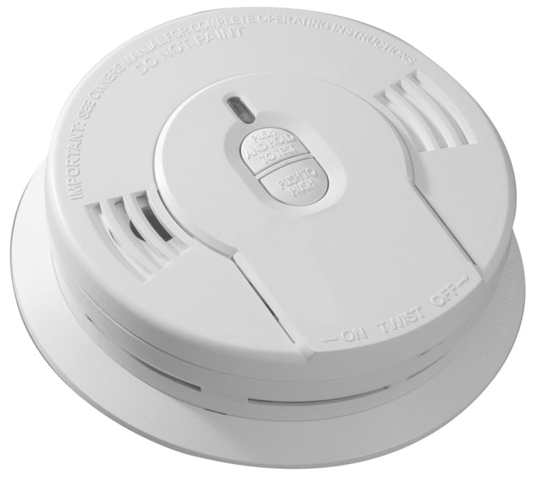 Kidde Fire 21008697 Smoke Alarm, 3V Lithium Battery, 85dB @ 10', Diameter: 5.6