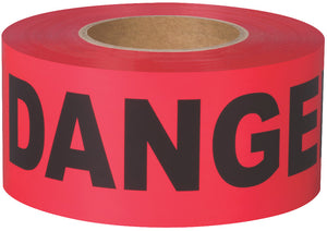 Shurtape 232532 "DANGER" Barricade Tape, 3" x 1000', Red Shurtape 232532