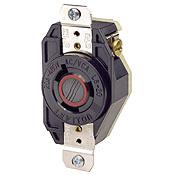 Leviton 2340 Locking Single Receptacle, 20A, 480V, 2P3W Leviton 2340