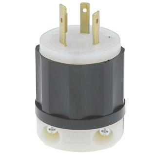 Leviton 2351 Locking Plug, 20A, 600VAC, 2P3W Leviton 2351