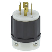 Leviton 2421 Locking Plug, 20A, 3PH 250V, L15-20P, 3P4W Leviton 2421