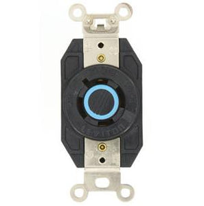 Leviton 2440 Locking Single Receptacle, 20A, 3PH Y 120/208V, 4P4W Leviton 2440