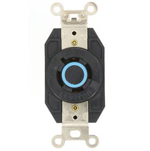 Leviton 2440 Locking Single Receptacle, 20A, 3PH Y 120/208V, 4P4W Leviton 2440