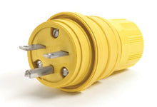Woodhead 24W49 15A, 250V, Watertite Locking Plug, Yellow Woodhead 24W49