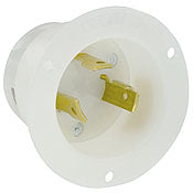 Leviton 2615 Locking Flanged Inlet, 30A, 125V, 2P3W Leviton 2615
