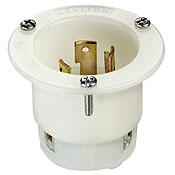 Leviton 2625F Locking Flanged Inlet, 30A, 250V, 2P3W Leviton 2625F
