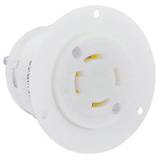 Leviton 2716 Locking Flanged Outlet, 30A, 125/250V, 3P4W Leviton 2716