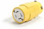 Woodhead 27W76 Locking Connector, 20A, 480V, Waterproof Woodhead 27W76