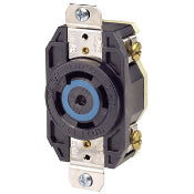 Leviton 2810 Locking Single Receptacle, 30A, 3PH Y 120/208V, 4P5W Leviton 2810