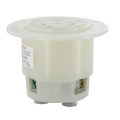 Leviton 2826 L22-30r Flanged Outlet White Leviton 2826