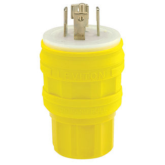 Leviton 28W82 30 Amp, 277 Volt, NEMA L22-30P Plug, Wetguard Leviton 28W82
