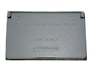 Mulberry Metal 30451 Weatherproof Cover, 1-Gang, Type: GFCI/Decora, Horizontal, Die Cast Mulberry Metal 30451