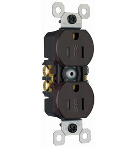 Pass & Seymour 3232-TRWR TR WR DUP REC 15A/125V BN Pass & Seymour 3232-TRWR