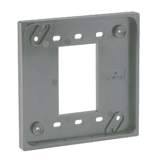 Leviton 3254-GY Four-In-One Adapter Plate. To Be Used with Cat 1254 and 21254 Only - GRAY Leviton 3254-GY