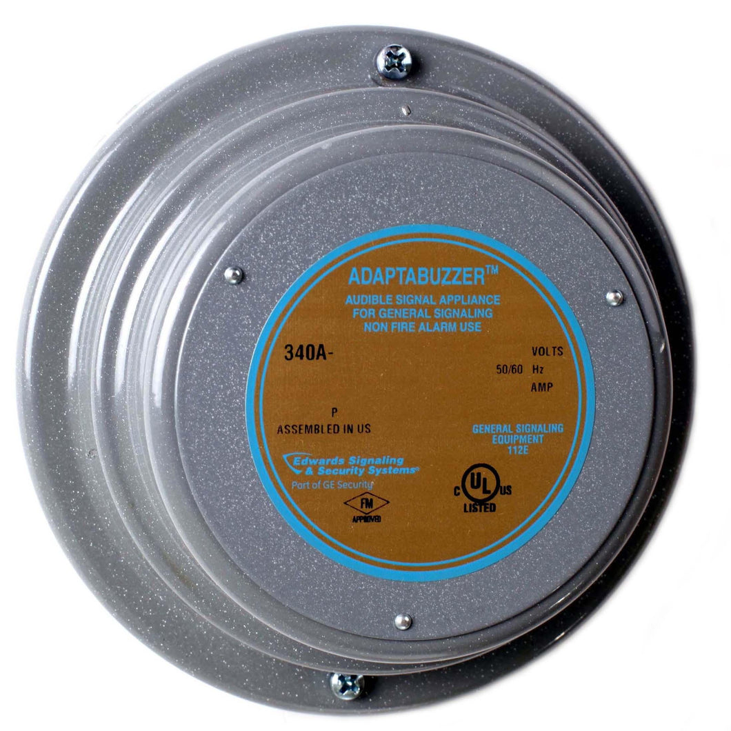 Edwards 340A-G5 Vibrating Buzzer, Heavy Duty, 24VAC, 0.250A, 70dB, Diameter: 5-1/6