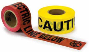 3M 368 "Caution Buried Electric Line Below" Barricade Tape, 6" x 1000' 3M 368