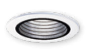 Halo 4001BB 4" Trim, White Trim with Black Baffle Halo 4001BB