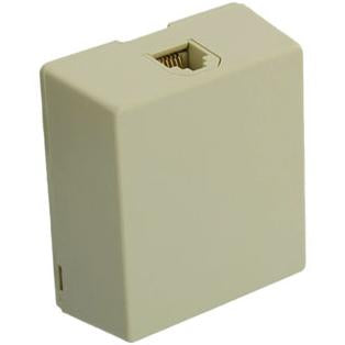 Leviton 40278-I Ivory Telephone Surface Mount Jack 8P8C Leviton 40278-I