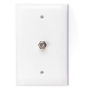 Leviton 40539-MW Video Wall Jack, White Leviton 40539-MW