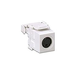 Leviton 40734-SVW White Snap In Connector Leviton 40734-SVW