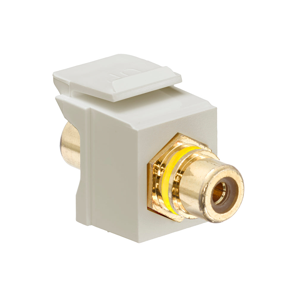 Leviton 40830-BIY Ivory RCA Speaker Snap-In Adapter Leviton 40830-BIY