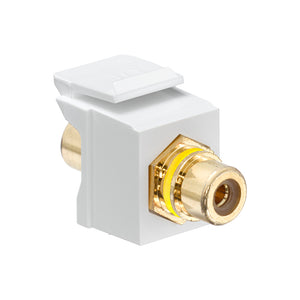 Leviton 40830-BWY White RCA Speaker Snap-In Adapter Leviton 40830-BWY