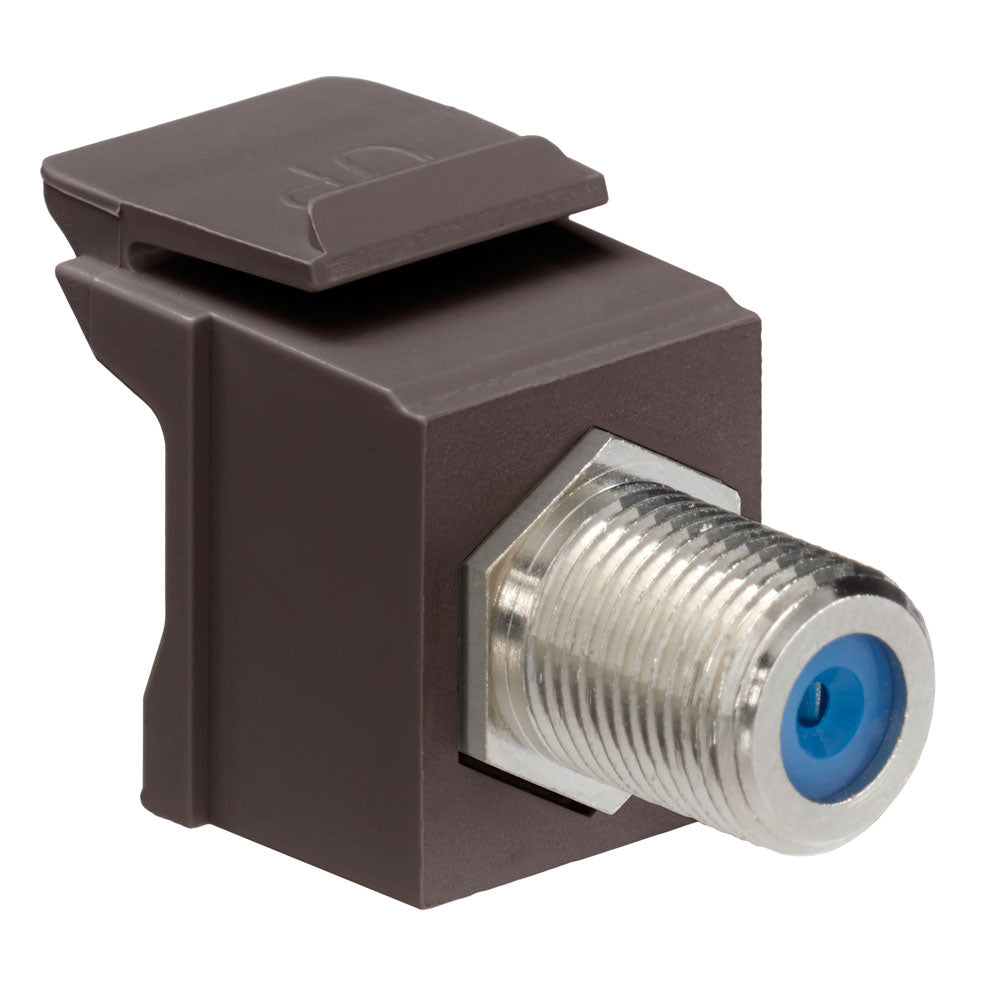 Leviton 41084-FBF F-Type Adapter,Nickle Plated, Brown Leviton 41084-FBF