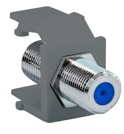 Leviton 41084-FGF Gray Nickle Plated F-Type Adapter Leviton 41084-FGF