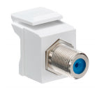 Leviton 41084-FWF F-Type Adapter, Nickle Plated, White Leviton 41084-FWF