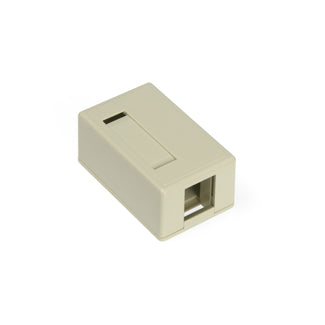Leviton 41089-1IP Ivory QuickPort Surface Mount Housing 1-Port Leviton 41089-1IP