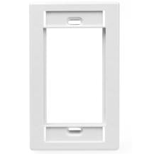 Leviton 41290-SMW Multimedia Outlet System (MOS) Wallplate, 1-Gang, White Leviton 41290-SMW